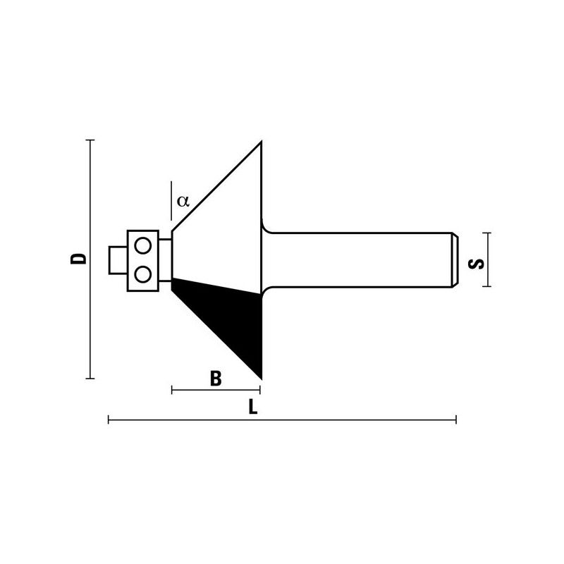 frese hw per smussare con cuscinetto z2