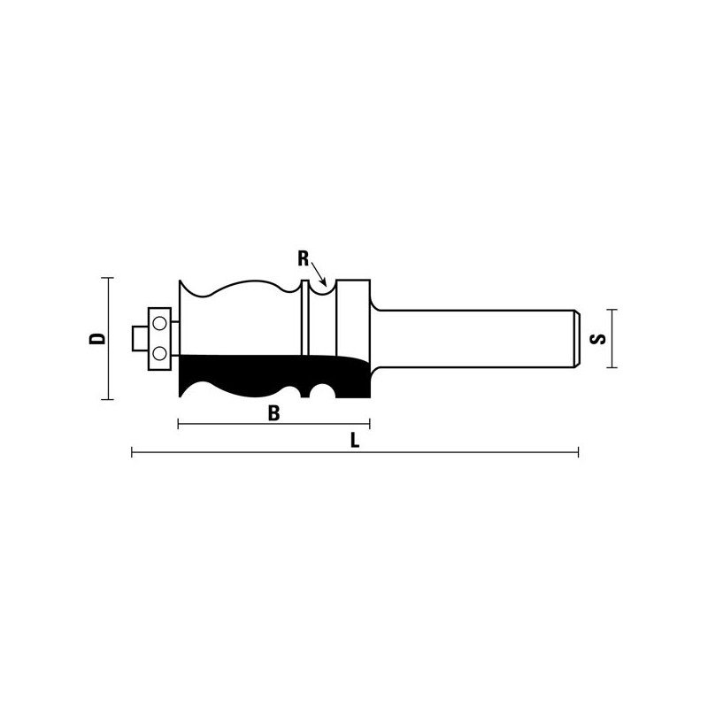 hw drawing line bits with ball bearing guide z2