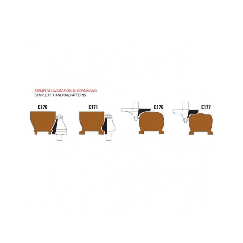 hw handrail-table edge bits with ball bearing guide z2