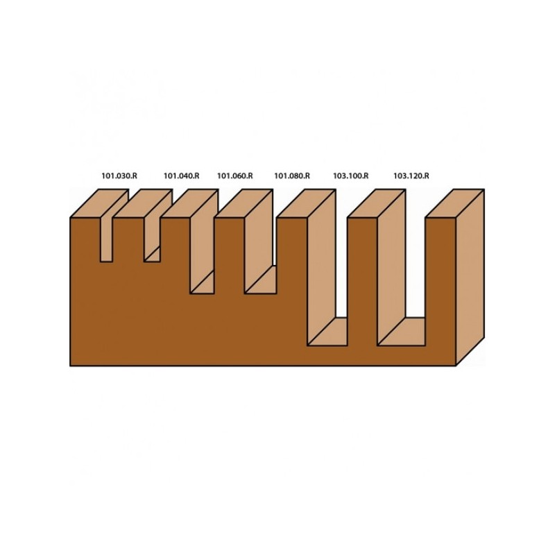 sets de 6 pièces en hw assortiment rainurage base