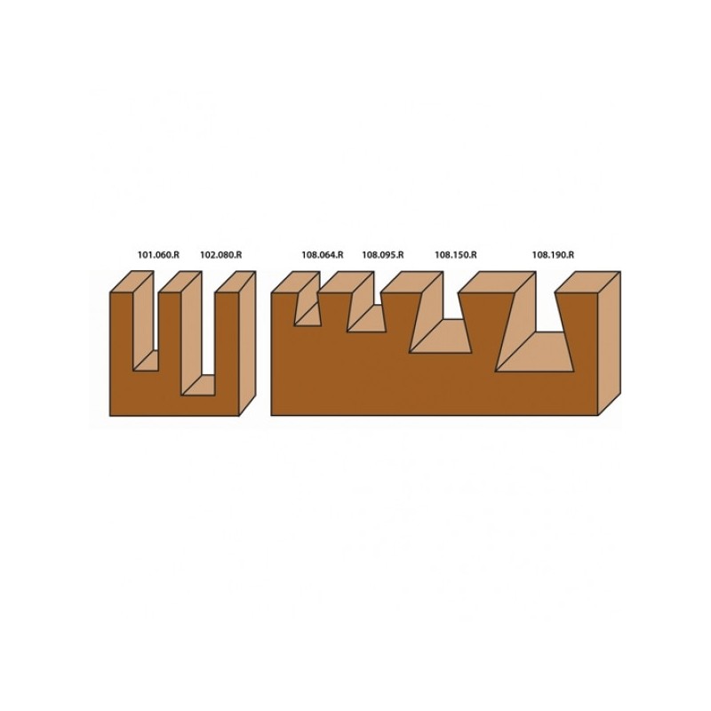 sets de 6 pièces en hw assortiment fraisage base