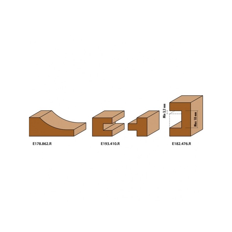 3 piece set for cabinet doors maker and joints “type 3”