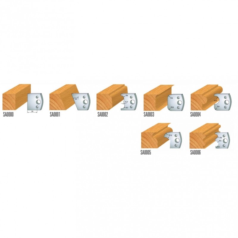 sets multi - profils avec couteaux en acier sp (profils 0÷6)