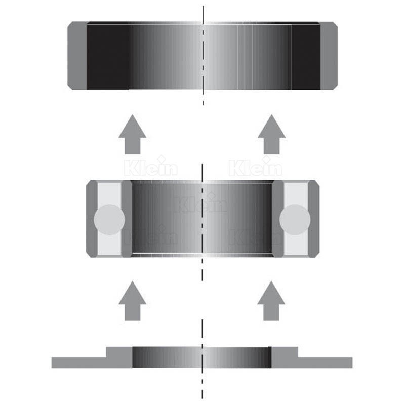 set di anelli copiatori e cuscinetto
